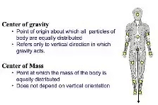 difference between centre of mass and centre of gravity