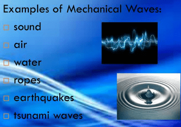 examples of mechanical waves