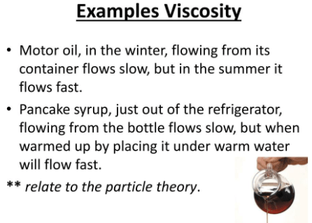 Examples of viscosity