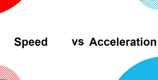 Difference between speed and acceleration