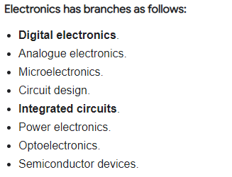 Types of electronics