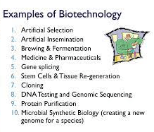 Examples of biotechnology