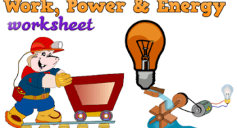 Work power and Energy Worksheet