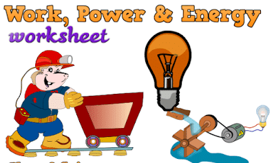 work power and energy worksheet
