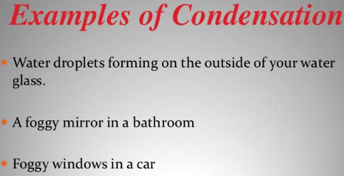 What Are Some Examples Of Condensation 