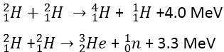 equation of fusion reaction 2
