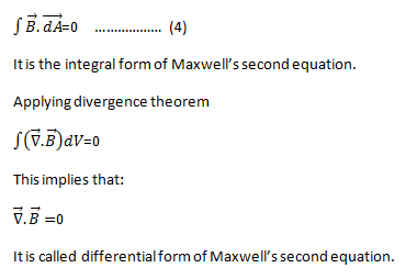maxwells second equation
