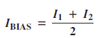 equation of input bias current