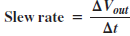 equation of slew rate