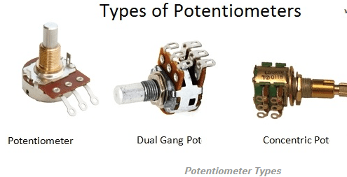 types of potentiometer
