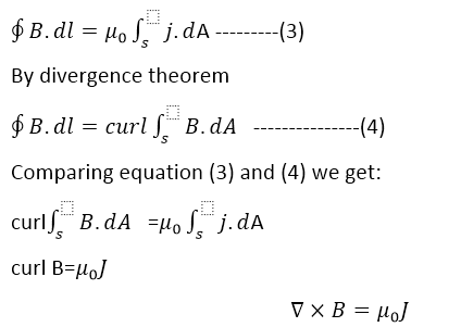 Ampere's law in differential form